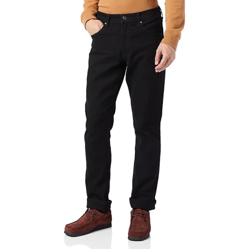 Authentische Wrangler-Jeans für Herren, Schwarz (Black Rinse), 36W / 34L EU