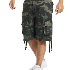 Herren Shorts Cargos von Brandit in Dark Camouflage, XL Größe