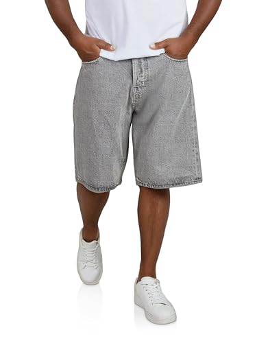 Herren-Bermuda-Shorts in Grau von Jack & Jones - Baggy Fit, Sommer-Denim-Hose