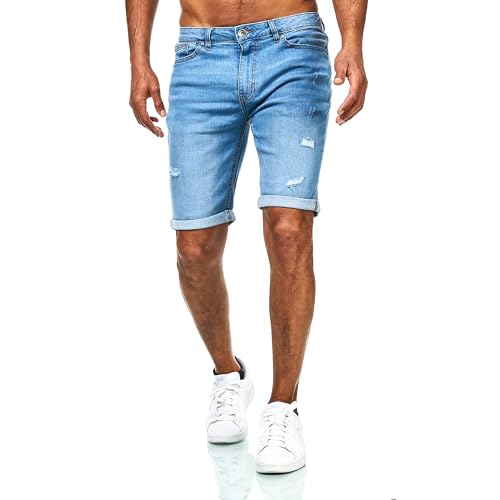 Herren kurze Hosen von JEEL - Slim-Fit Jeans-Shorts mit 5-Pocket-Style und Stretchanteil. Perfekte Passform für jeden Anlass.