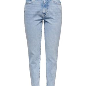 Blau Jeans mit Stretch-Baumwolle, High-Waist-Passform und knöchellanger Länge von ONLY ORIGINALS