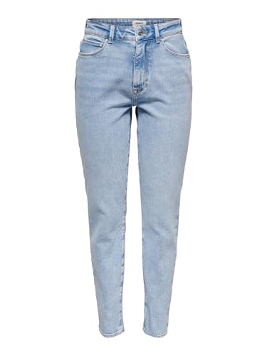 Blau Jeans mit Stretch-Baumwolle, High-Waist-Passform und knöchellanger Länge von ONLY ORIGINALS