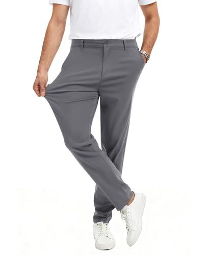 Stilvolle Herren-Chinohose in Grau, Slim-Fit-Hose mit Super-Stretch von YYIDATON für Männer, ideal für Business und Freizeit