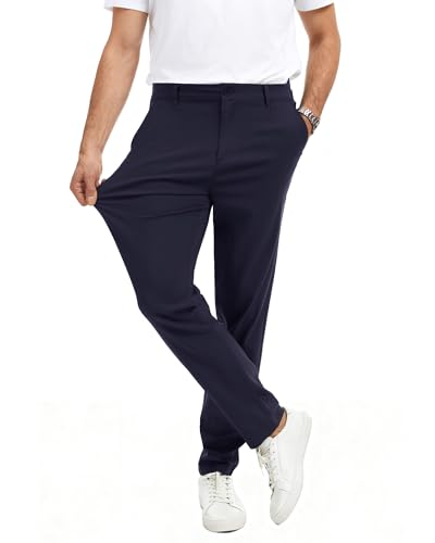 Herren-Chinohose, Slim-Fit-Hose, Marineblau, X-Large Größe