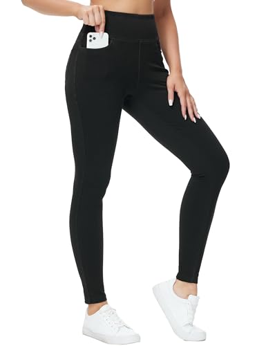 Bequeme und stilvolle Jeggings für Damen mit hohen Taille, Bauchkontrolle und Taschen