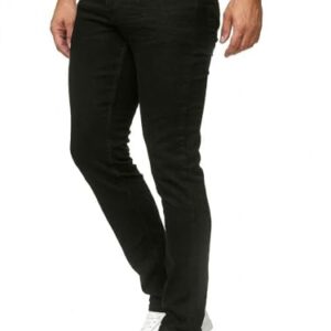 Tazzio Jeans Herren Slim Fit Stretch Jeanshose Hose Denim 16533, schwarz. Modische Jeans mit elastischem Material und modernem Schnitt.