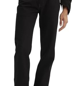 Authentische Herren-Jeans in Schwarz von Levi's, 38W/32L, Five-Pocket-Design und Reißverschluss