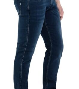 Herren Jeans Anbass Slim-Fit mit Power Stretch, Dark Blue 007-1 (Blau), 31W / 32L - Casual Herrenjeans für den Alltag