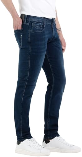 Herren Jeans Anbass Slim-Fit mit Power Stretch, Dark Blue 007-1 (Blau), 31W / 32L - Casual Herrenjeans für den Alltag