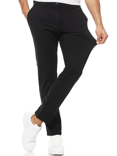 Bequeme Business-Hose für Männer, Herren Rodekro Performance Pants, Chinohose aus super-stretchigem Material, schwarze Hose, 33/30