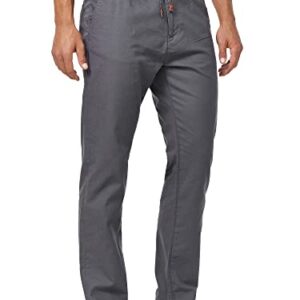 Herren Veneto Stoffhose aus Leinen & Baumwolle, Leinenhose Freizeithose Männer Iron, M