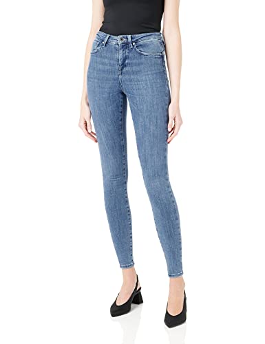 Modische und komfortable Only Damen Jeanshose mit Push-Up-Effekt und Skinny-Fit in Lightblau/Denkem, Größe L 30L EU