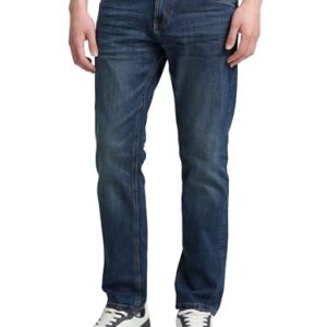 Tom Tailor Herren Jeans mit Stretch, 10281 - Mid Stone Wash Denim, 38W / 32L EU. Slim-fitting Jeans mit Komfort und Style.