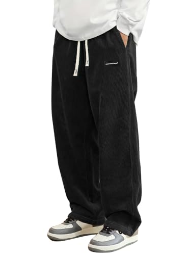 Lässige Hosen für Männer, gerade geschnitten mit elastischem Bund und Kordelzug, perfekt für den Alltag oder Outdoor-Aktivitäten