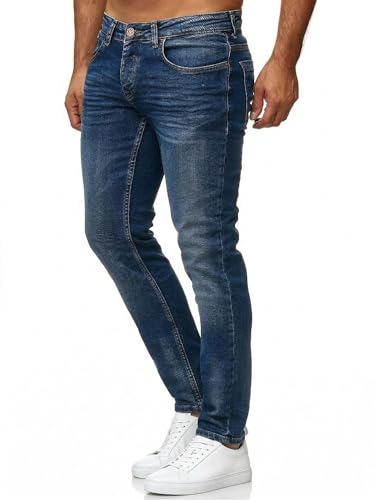 Herren Slim Fit Jeanshose aus hochwertigem Denim, Blau, Stretch-Material, perfekter Look und Tragekomfort