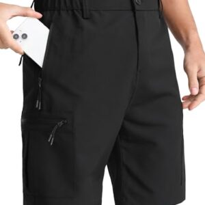 Herreneinstiegige Cargo Shorts aus Leichtem Material mit 5 Reißverschluss-Taschen, atmungsaktiv und leicht - perfekt für Arbeit oder Outdoor-Aktivitäten