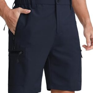 Herren Cargo Shorts APTRO Kurz Arbeitshosen M für Outdoor und Freizeit Aktivitäten dunkelblau