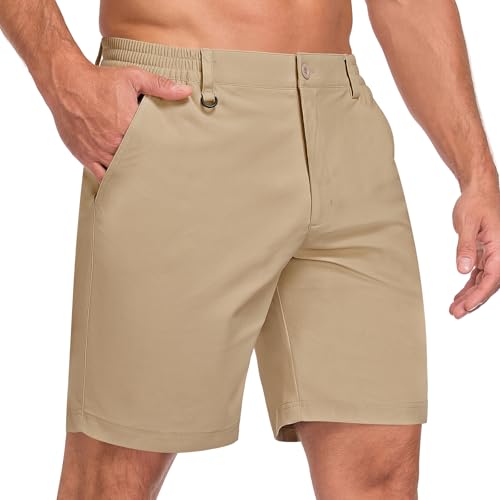 Herreneinsatz kurzer Shorts mit Taschen aus elastischem Stoff für Golf und Freizeit